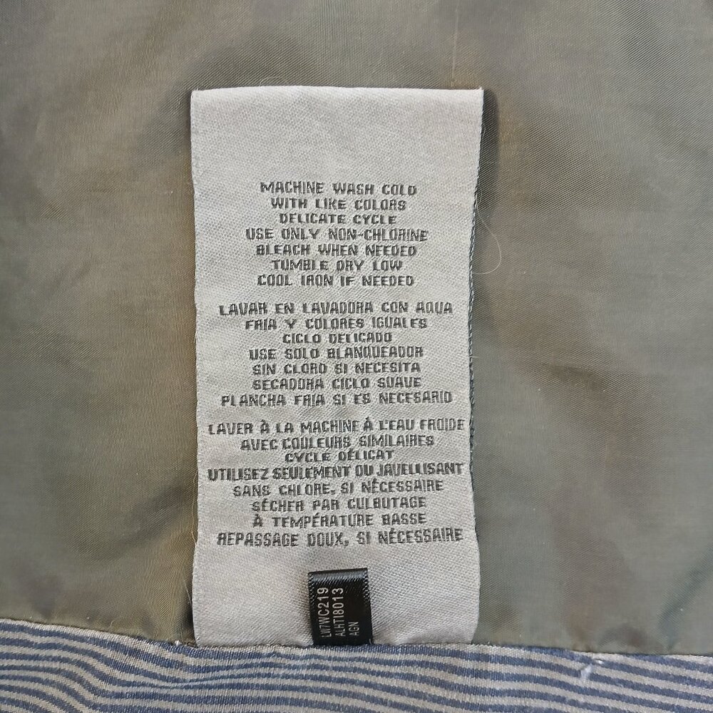 Levi's Olive Green Distressed Utility Rain Jacket EUC - Picture 10 of 10